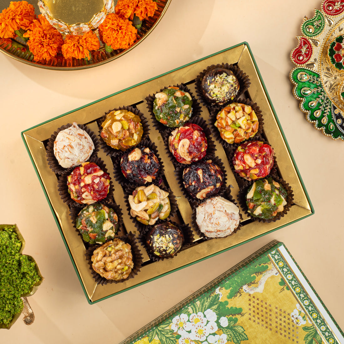 Kusum Assorted Indian Fusion Laddu Box 350g