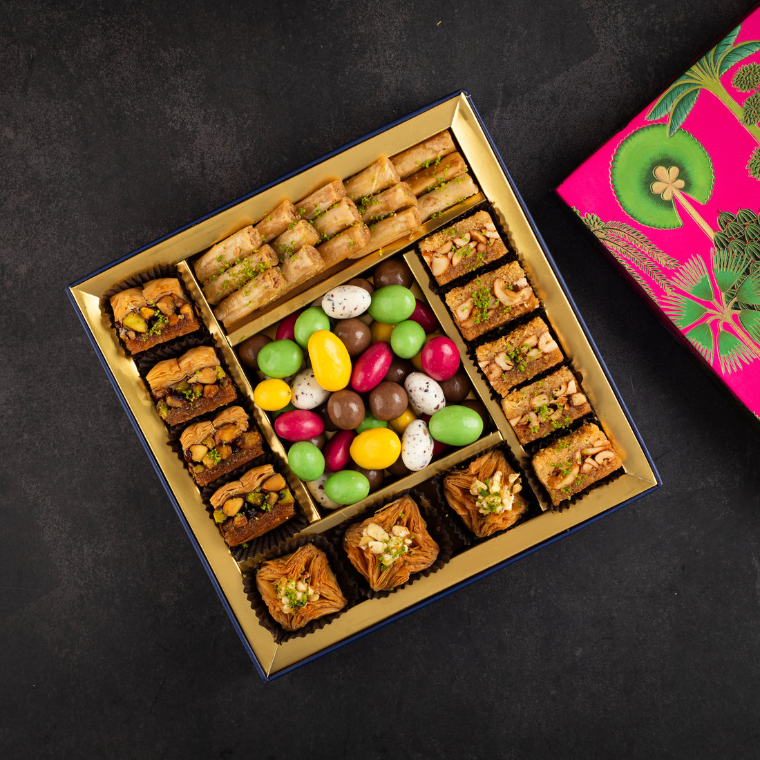 Nostalgic Threads – Premium Rakhi Sweets& Dryfruit Box (Best-Seller)