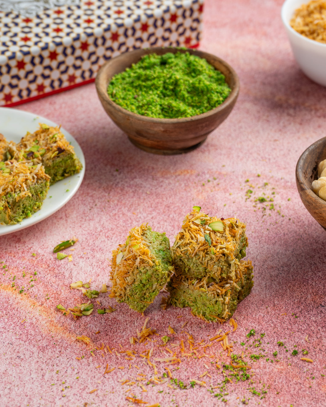 Pistachio Kunafa Barfi 250g