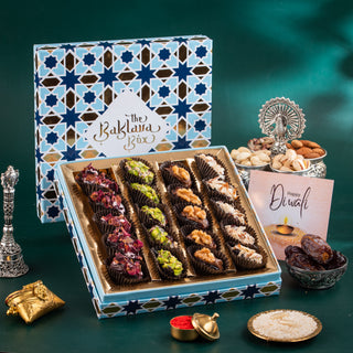 Blue Imperial Assorted Flavoured Dates Diwali Gift Box