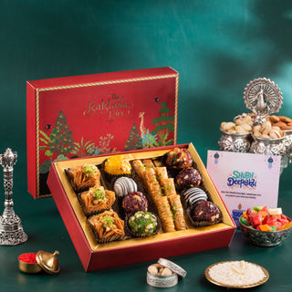 Forest Festive Baklava with Indian fusion Sweets