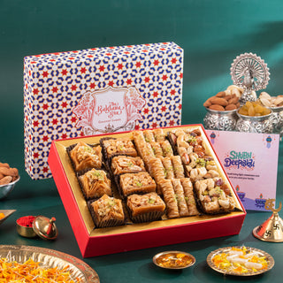 White Imperial Baklava Diwali Gift Box