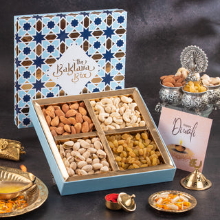 Blue Imperial Assorted Dry fruits Diwali Gift Box