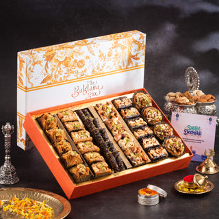 Yellow Imperial Assorted Baklava Diwali Gift Box