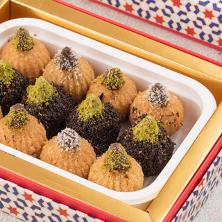 Assorted Chocolate Kunafa Modaks with 3 Varieties of Modak 250 Gms