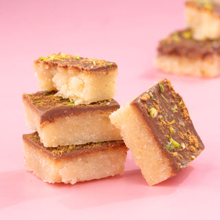 Biscoff & Pistachio Basbousa