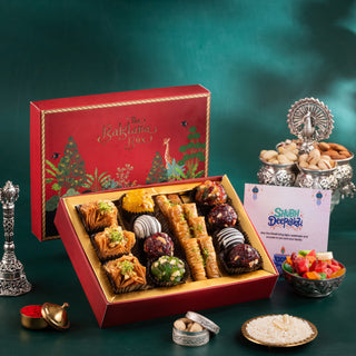 Forest Festive Baklava with Indian fusion Sweets