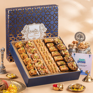 Navy Imperial Baklava Diwali Gift Box