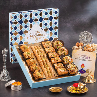 Blue Imperial Baklava Diwali Gift Box