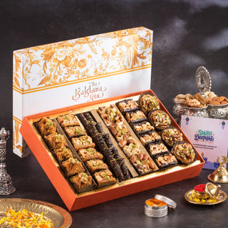 Yellow Imperial Assorted Baklava Diwali Gift Box