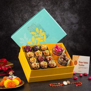 Rakhi Special- Assorted Sweets, Indian Fusion Laddu & Mix Coated Dryfruit