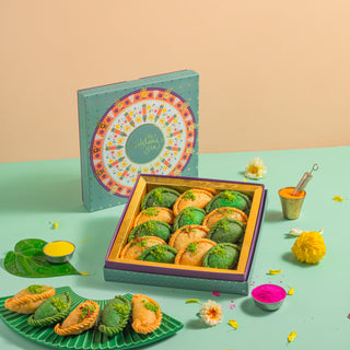 Holi Special Verde Turkish Gujiya Box - 500gm