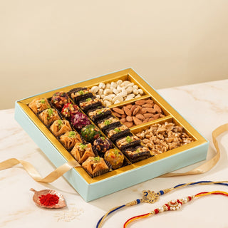 Phool Assorted Rakhi Baklava & Dryfruit Rakhi Box