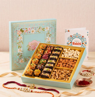 Phool Assorted Rakhi Baklava & Dryfruit Rakhi Box