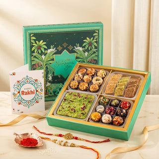 Emerald Assorted Indian Mithai Rakhi Hamper Box 1kg