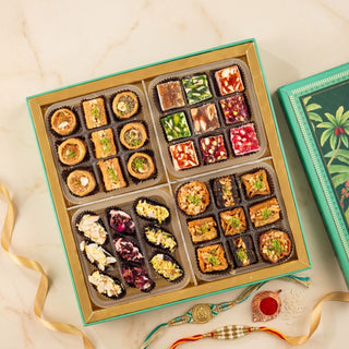 Emerald Assorted Arabic Hamper 1kg- Rakhi Edition
