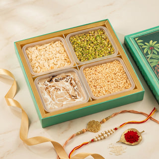 Emerald Rakhi Fudge Hamper Box 1kg