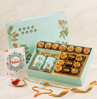 Pushp Assorted Baklava & Mixed Dryfruit Rakhi Box