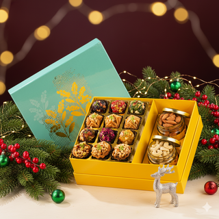Torquise Assorted Christmas Baklava & Dryfruit Box