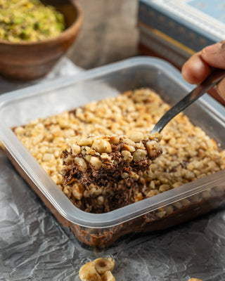 Hazelnut Kunafa Fudge
