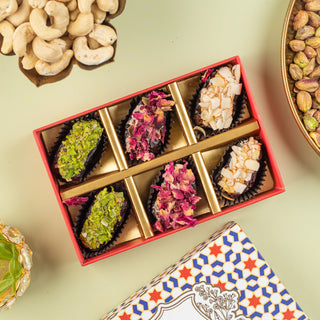 Assorted Sampler Stuffed Dates 6pc