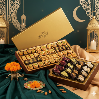 Eid Special Sunheri Baklava & Stuffed Dates Hamper Box 1.5kg