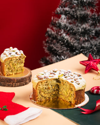 Holiday Special Pistachio Plum Tin Cake 500g