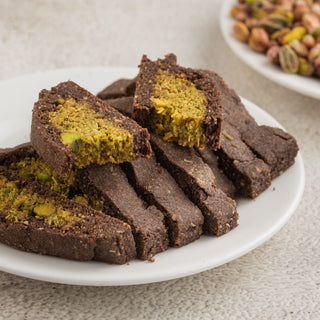 Chocolate Kunafa Pista Biscotti (250gms)
