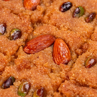 Almond Basbousa (Egyptian Semolina Cake) - THE BAKLAVA BOX