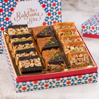 Assorted cashew kunafa baklava (350gms) - THE BAKLAVA BOX