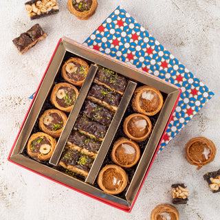 Assorted Chocolate Flavoured Baklavas and Kunafas 250 Gms - THE BAKLAVA BOX