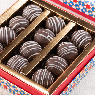 Dark Chocolate Coconut Ladoo - THE BAKLAVA BOX