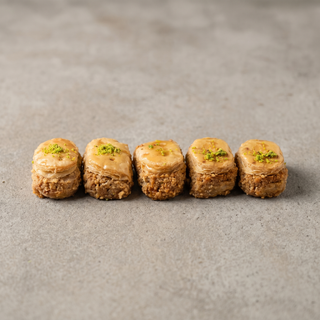 Rosebud Baklava on a stone surface, premium gift