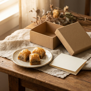 Walnut Square Baklava, gift styled