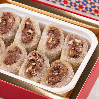 Mastic Gum Nutella Turkish Delight Swiss Roll - THE BAKLAVA BOX