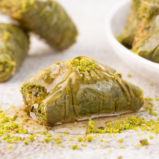 Pistachio Fold Baklava - THE BAKLAVA BOX