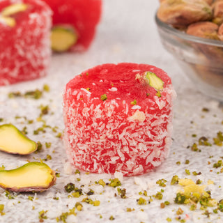 Pomergranate Rose Pista Turkish delight - THE BAKLAVA BOX