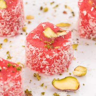 Pomergranate Rose Pista Turkish delight - THE BAKLAVA BOX