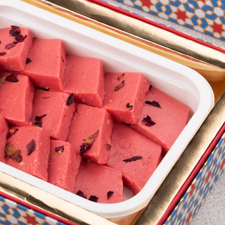 Strawberry Kaju Katli - THE BAKLAVA BOX