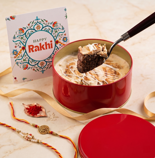 Coffee Hazelnut Kunafa Tin with Rakhi Essentials