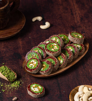 Anjeer Pista Roll - THE BAKLAVA BOX