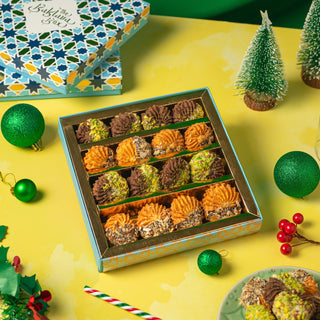 Assorted Arabian Cookies- Christmas Gift Box - THE BAKLAVA BOX