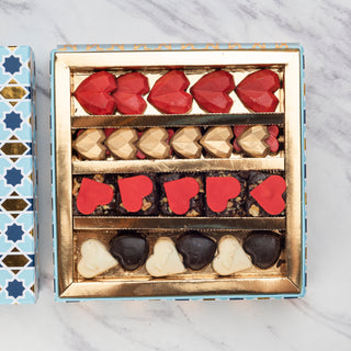 Assorted Chocolate Box and Brownie With Ribbon Packaging - THE BAKLAVA BOX