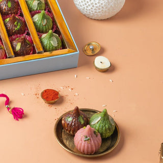 Assorted Modak with Rakhi (2 sets) - THE BAKLAVA BOX