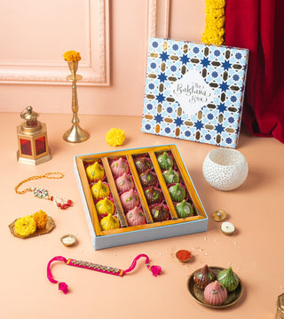 Assorted Modak with Rakhi (2 sets) - THE BAKLAVA BOX