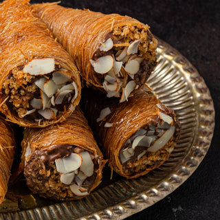 Biscoff Dry Fruit Kunafa Cones - THE BAKLAVA BOX