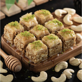 Cashew Square Baklava (500gms) - THE BAKLAVA BOX