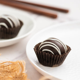 Dark Chocolate Coconut Ladoo (20 pieces) - THE BAKLAVA BOX