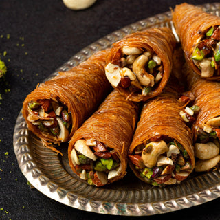 Dry Fruit Kunafa Cones - THE BAKLAVA BOX