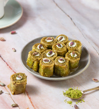 Pistachio Twist Baklava - THE BAKLAVA BOX